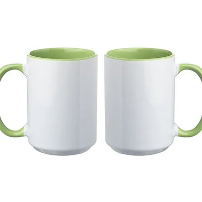 15 oz. Glossy Two-Tone Custom Photo Mug