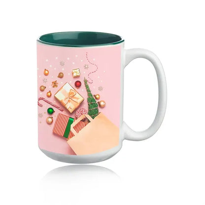 15 oz. Glossy Two-Tone Custom Photo Mug