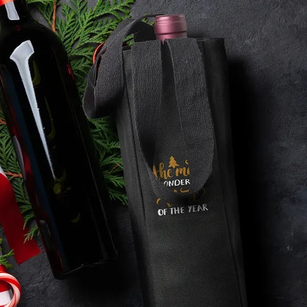 Lolo Single Bottle Canvas Wine Tote