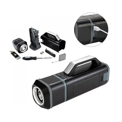 Multi Function Tool Kit with LED Flashlight Case