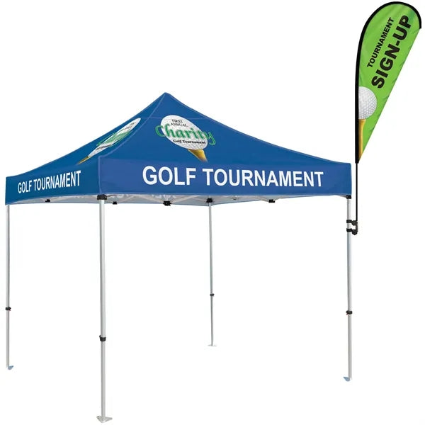 6' Double Sided Teardrop with Hardware and Tent Clamp