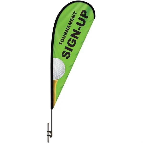 6' Double Sided Teardrop with Hardware and Tent Clamp