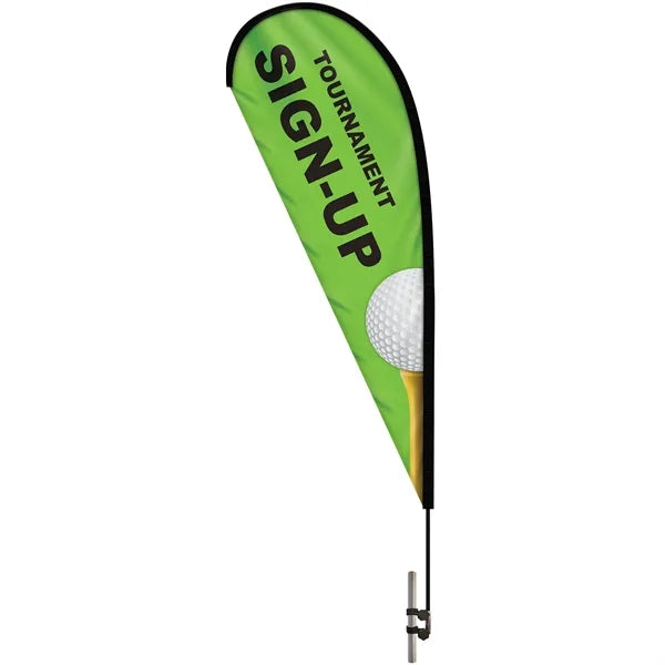 6' Double Sided Teardrop with Hardware and Tent Clamp