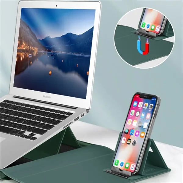 PU Leather Laptop Protective Cover with stand