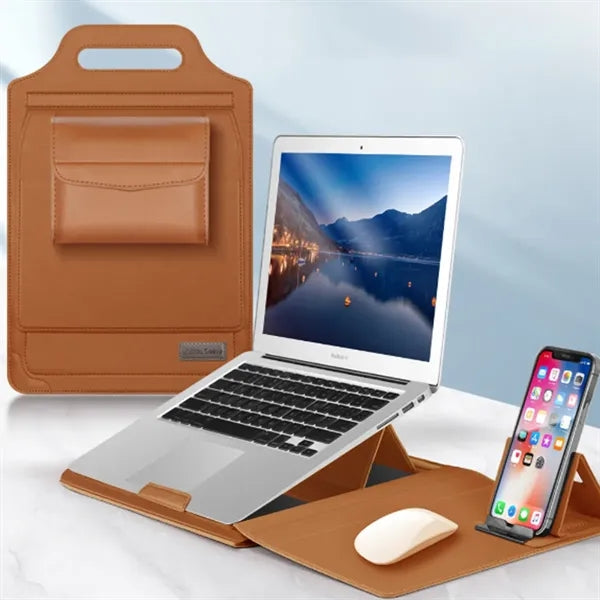 PU Leather Laptop Protective Cover with stand