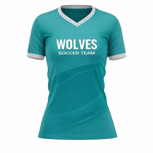 Mesh Women's Short Sleeve Sublimated Soccer Jersey