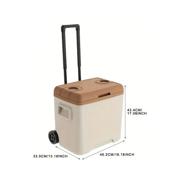 52L Wheeled Cooler Box with Handle