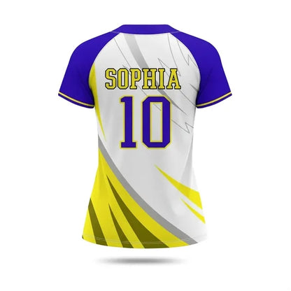 Sublimated Women's Baseball Jersey 2 Button Birdseye Mesh