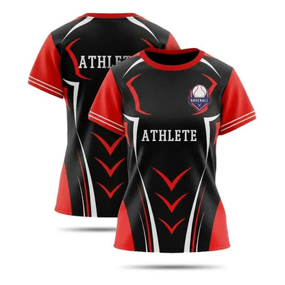 Women's Crew Neck Baseball Jersey Sublimated