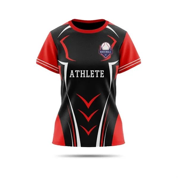 Women's Crew Neck Baseball Jersey Sublimated