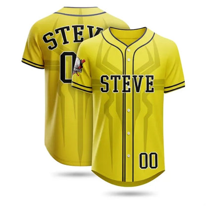 Men's Sublimated UPF DriFit Full-Button Baseball Jersey