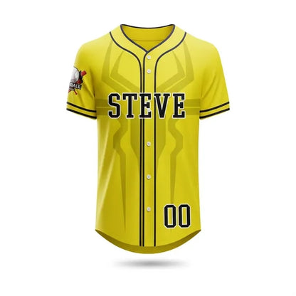Men's Sublimated UPF DriFit Full-Button Baseball Jersey