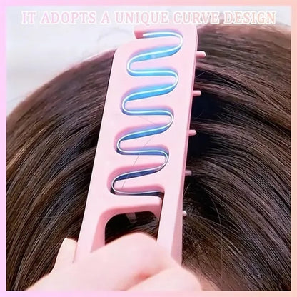 Voluminous wide-toothed hair comb Men's fluffy texture