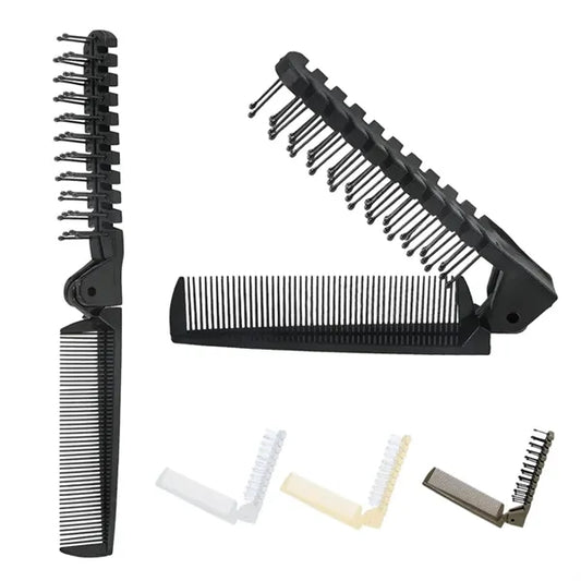 Travel Foldable Hair Brush Anti-Static Comb