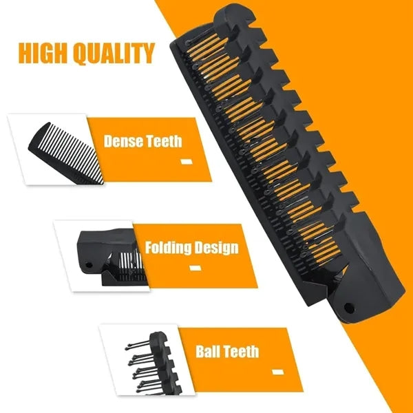 Travel Foldable Hair Brush Anti-Static Comb