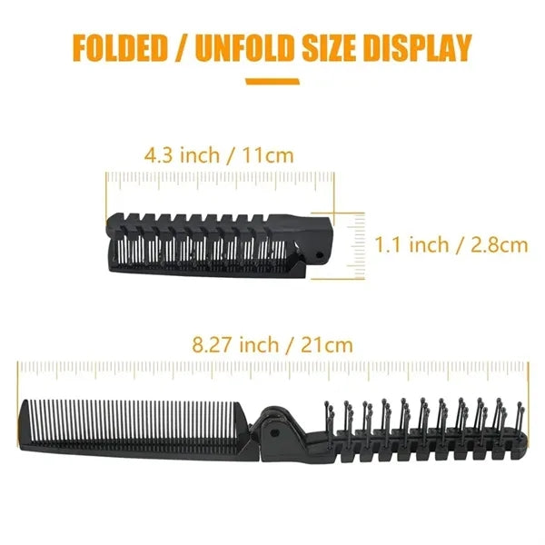 Travel Foldable Hair Brush Anti-Static Comb
