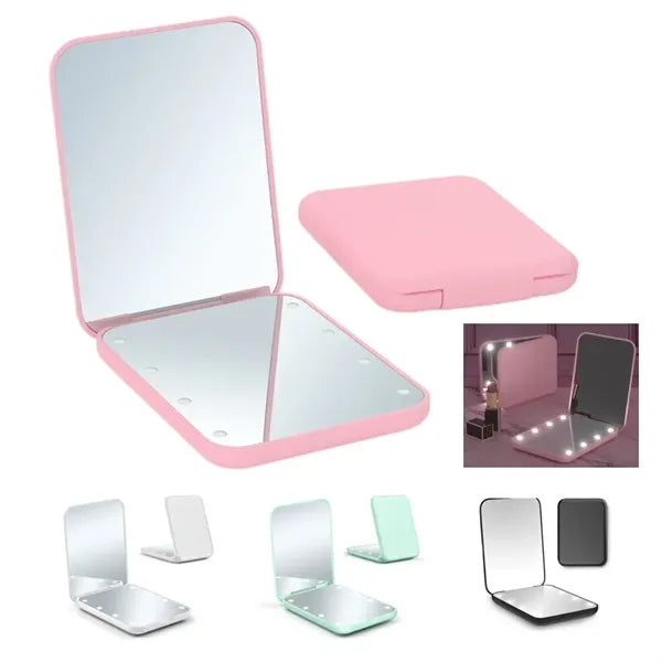 Lighted Pocket Makeup Mirror 1X/3X