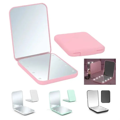 Lighted Pocket Makeup Mirror 1X/3X