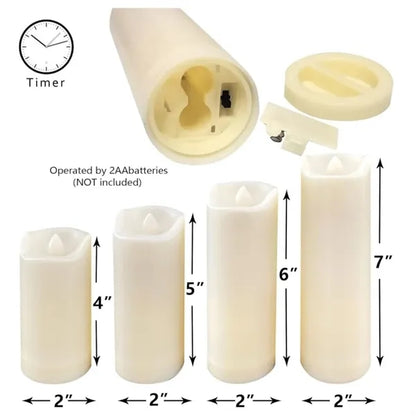 Battery Operated Flameless Candles with Timer