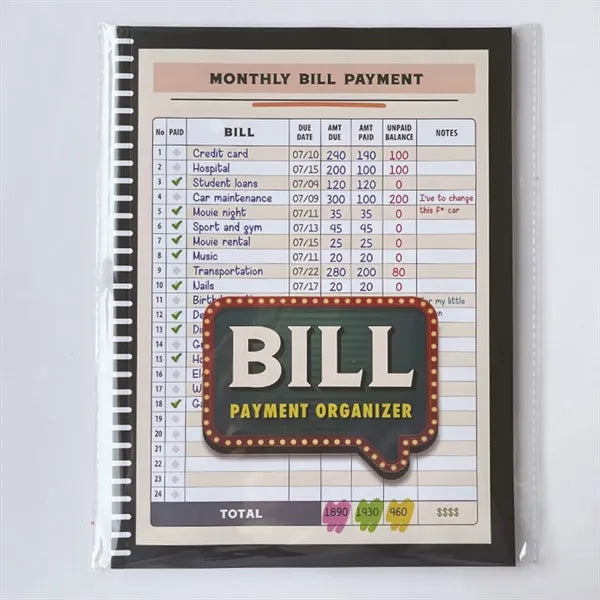 Portable Family Finance Manager With Bill Planner