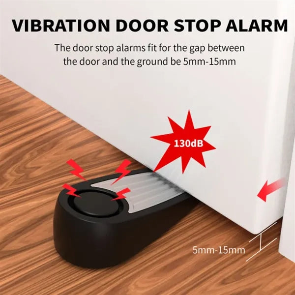 Portable 130dB Door Stopper Alarm for Travel Home Hotel
