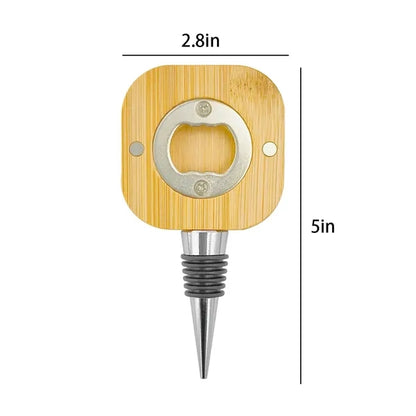 Bamboo Magnetic Bottle Opener Fridge Magnet