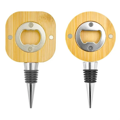 Bamboo Magnetic Bottle Opener Fridge Magnet