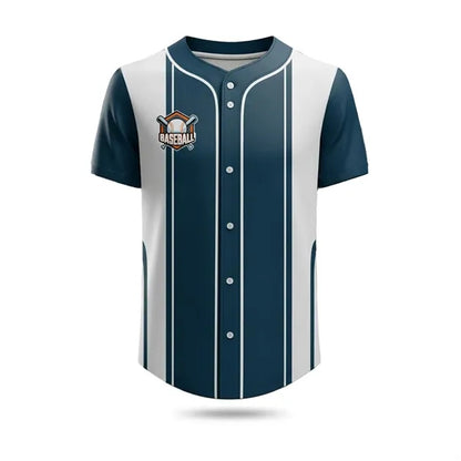 Unisex Full Button Jersey Full Color UPF Mesh