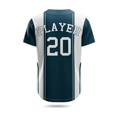 Unisex Full Button Jersey Full Color UPF Mesh