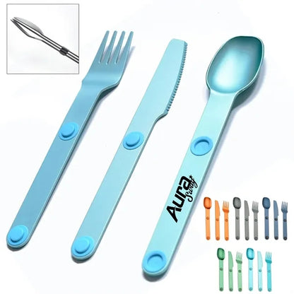 One Piece Aluminum Magnetic Cutlery Set