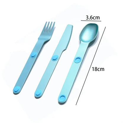 One Piece Aluminum Magnetic Cutlery Set