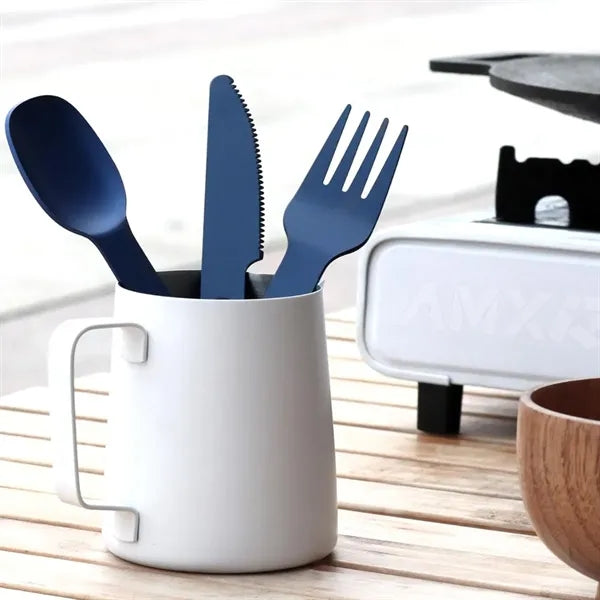 One Piece Aluminum Magnetic Cutlery Set