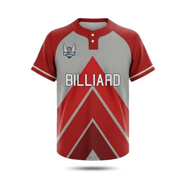 Unisex Full Color Baseball T-shirt 2 Button UPF DriFit