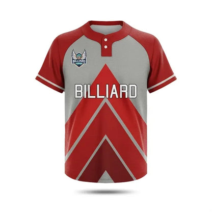 Unisex Full Color Baseball T-shirt 2 Button UPF DriFit