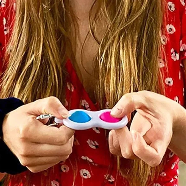 Mini Sensory Fidget Toy Keychain for Stress Relief and Focus