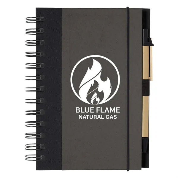 ECO-INSPIRED SPIRAL NOTEBOOK & PEN