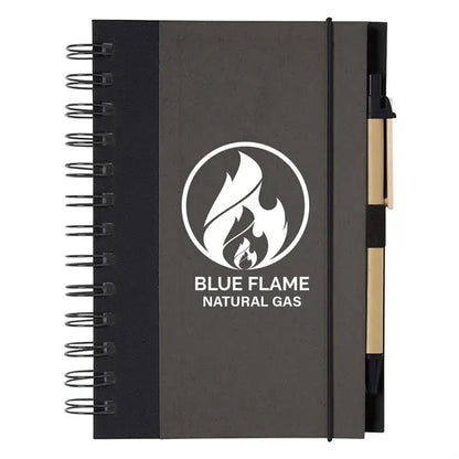 ECO-INSPIRED SPIRAL NOTEBOOK & PEN