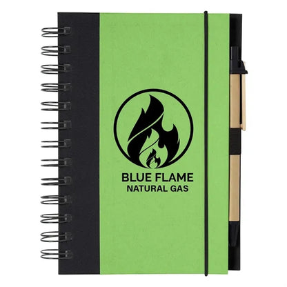 ECO-INSPIRED SPIRAL NOTEBOOK & PEN