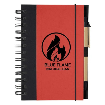 ECO-INSPIRED SPIRAL NOTEBOOK & PEN