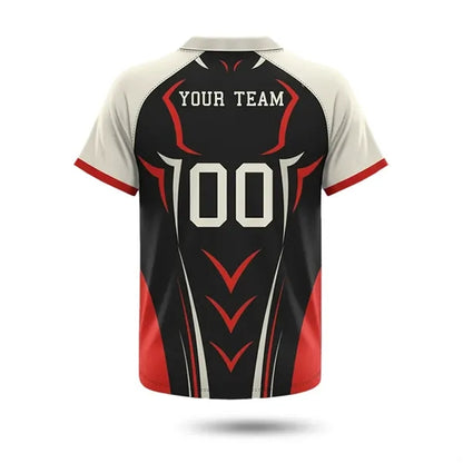 Unisex & Kids 2 Button Baseball Henley Sublimated