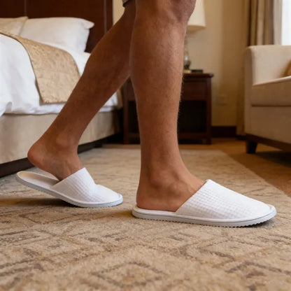 Disposable Non Slip Waffle Hotel Slipper Spa Slippers