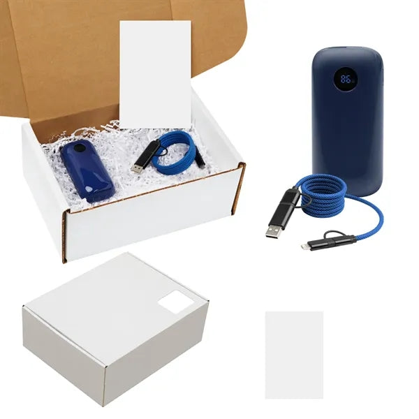 10,000 mAh Power Bank & Quick Charging Cable Kit