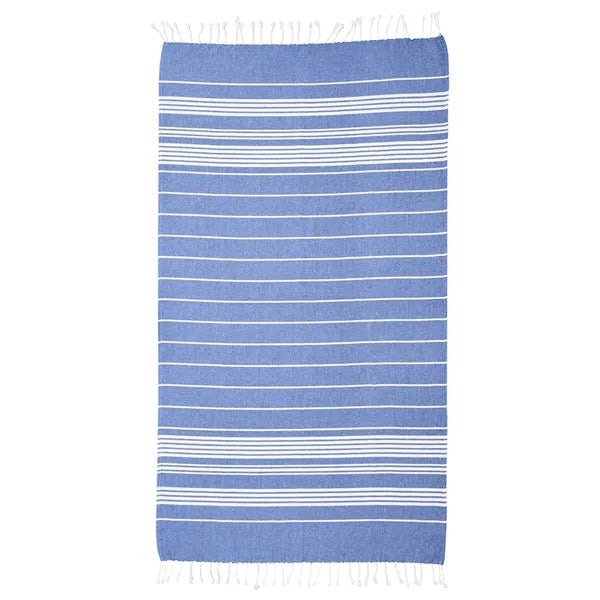 Recycled Beach Blanket With Tassel Fringe
