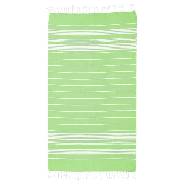 Recycled Beach Blanket With Tassel Fringe