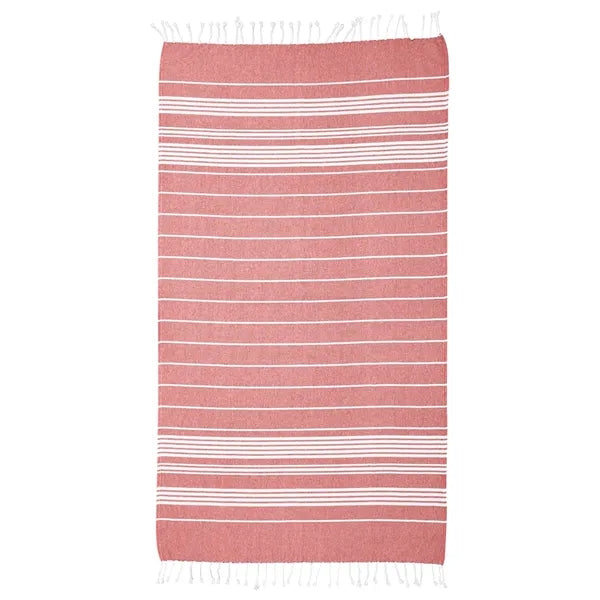 Recycled Beach Blanket With Tassel Fringe
