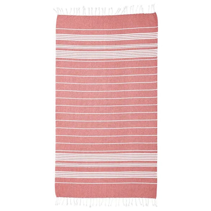 Recycled Beach Blanket With Tassel Fringe