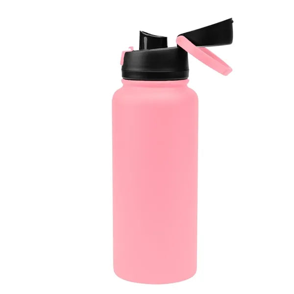 32 Oz. Full Laser Pop Sip Recycled Stainless Steel Bottle