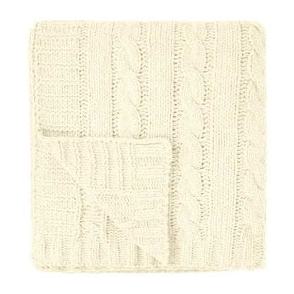 Cable Knit rPET Chenille Blanket