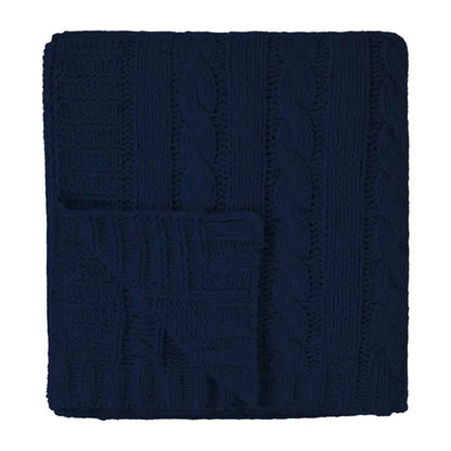 Cable Knit rPET Chenille Blanket