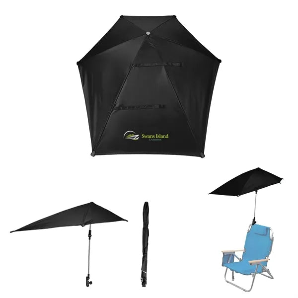 50" Arc SPF 50 Chair Umbrella With 100% rPET Canopy